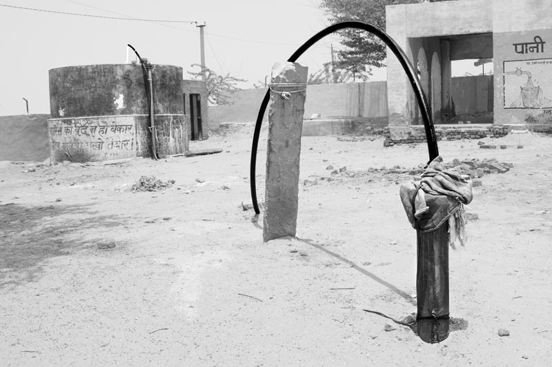 A tubewell supplying groundwater for a village-based ‘Pump and Tank’ scheme in Bikaner district, Rajasthan